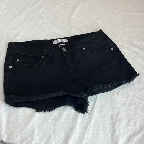 ⭐️ NOBO No Boundaries black denim cut off short shorts women 17 - Picture 12 of 15